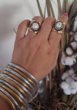 One Pearl Cuff Rings